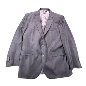 Brooks Brothers Milano Blazer 44R Gray Slim Check Vitale Barberis Canonico